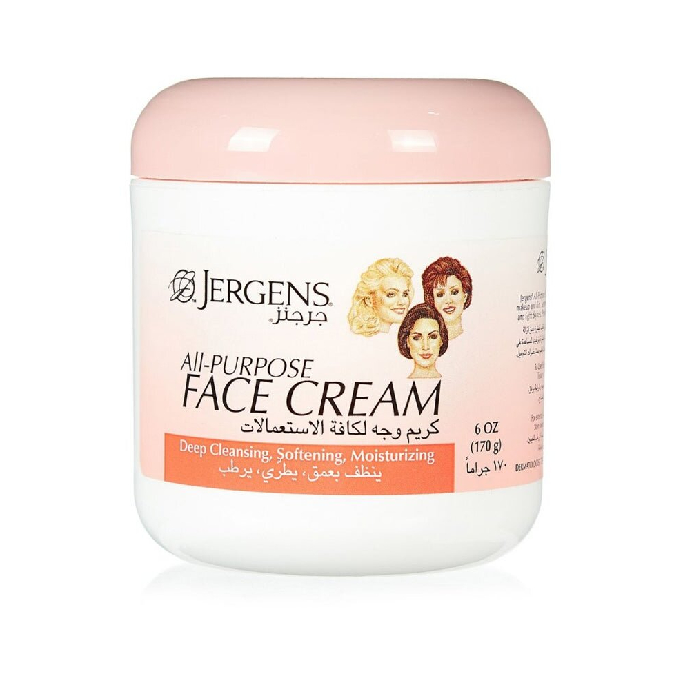 Jergens All Purpose Face Cream - Versatile Skincare, Deep Hydration, Multi-Benefit Formula for Healthy and Radiant Skin 170 grams