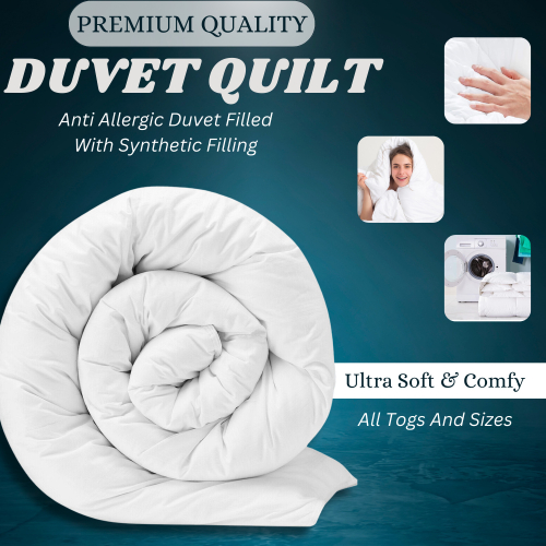 Quilted Warm Thick Duvet & Quilt Tog Hotel Quality Duvet Tog Anti