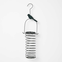(Great Tit) Metal Hanging Bird Feeder with Bird Decoration