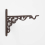 Homescapes Homescapes Brown Cast Iron Large Hanging Basket Hook 1