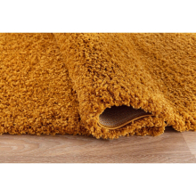 (80x150cm) Shaggy Rug Mustard Yellow Gold Ochre Small - Modern Large Living Room Area Rugs