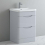 600mm Bathroom Curved Vanity Unit & Ceramic Basin with 2 Drawers Floorstanding 1