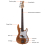 4Strings Electric Bass Guitar Full Set W/ 20W Amplifier Bag Strap Cable 14