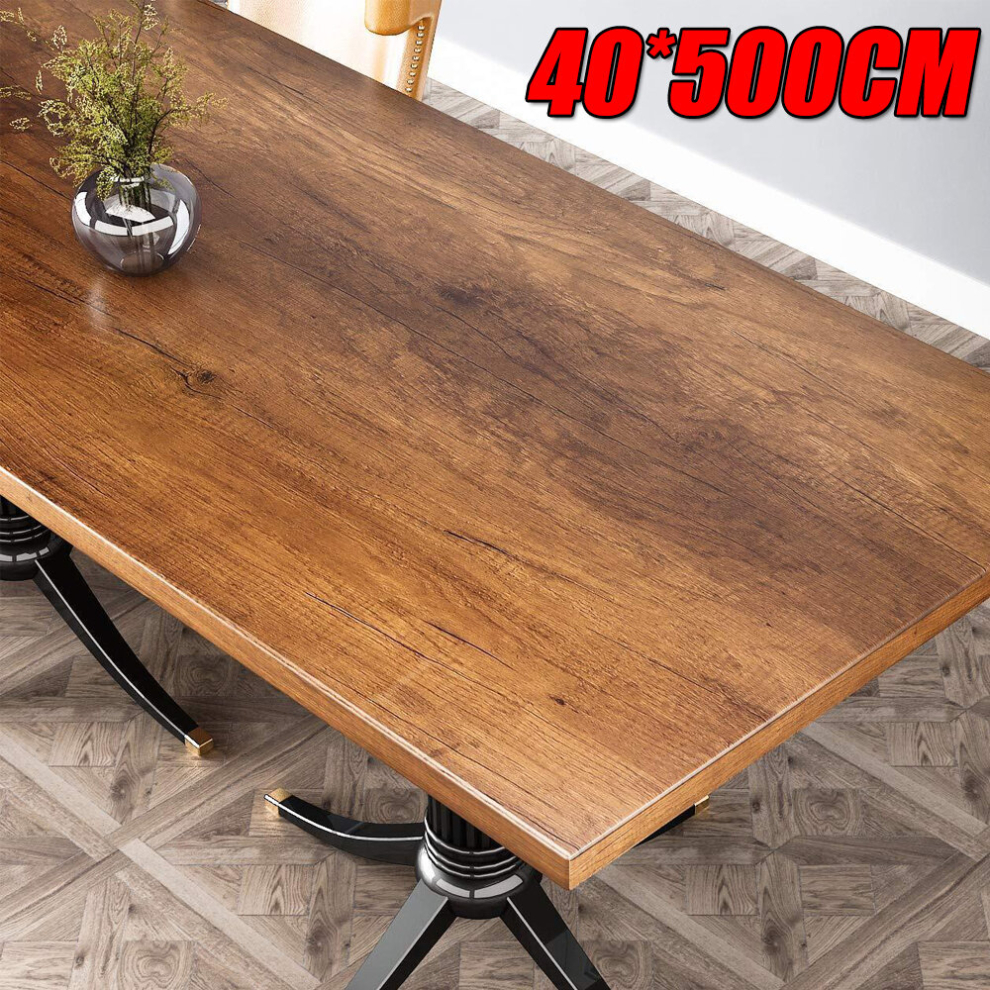 40*500cm Wood Effect Sticky Back PVC for Worktops Desk Adhesive Table