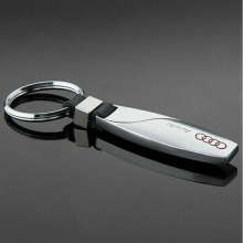 AUDI HIGH QUALITY CHROME KEYCHAIN KEYRING FOB SLINE QUATTRO A3 A4 A6 Q7