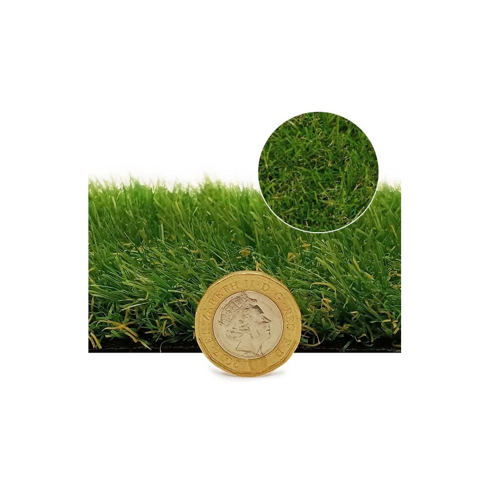 (4m(13'1") X 4m(13'1")-16mÂ², Boundary 30mm) Realistic Artificial Grass 20mm 30mm 40mm 45mm, Pet-Friendly Artificial Grass