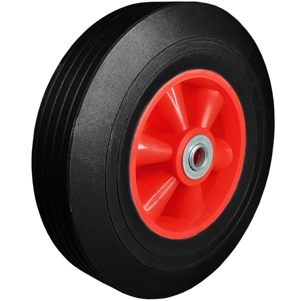 255mm solid sack truck trolley wheel wheelbarrow 10" + 12mm bearings
