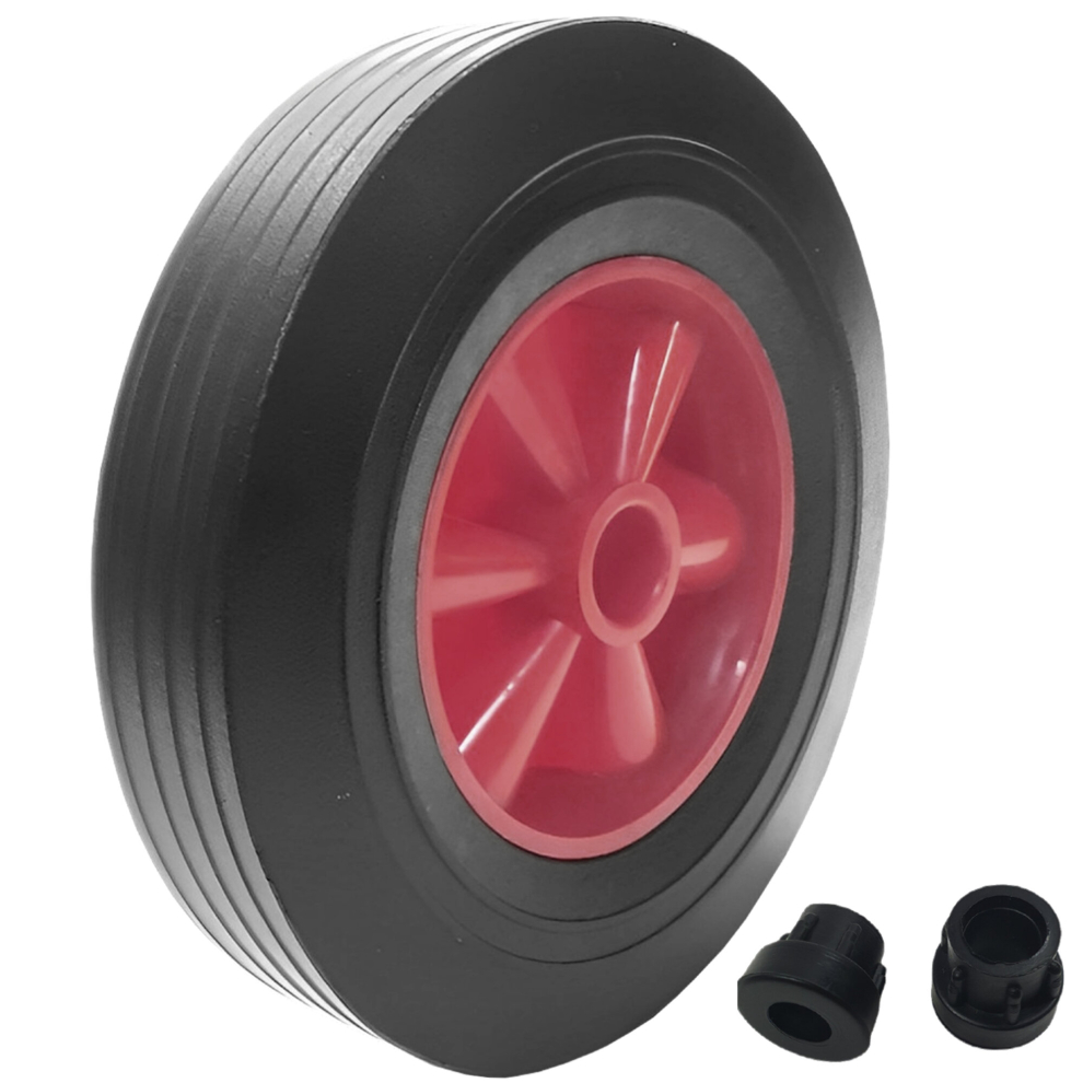 Ketobarrow 255Mm Solid Sack Truck Trolley Wheel Wheelbarrow 10" With 1/2" Bore Red