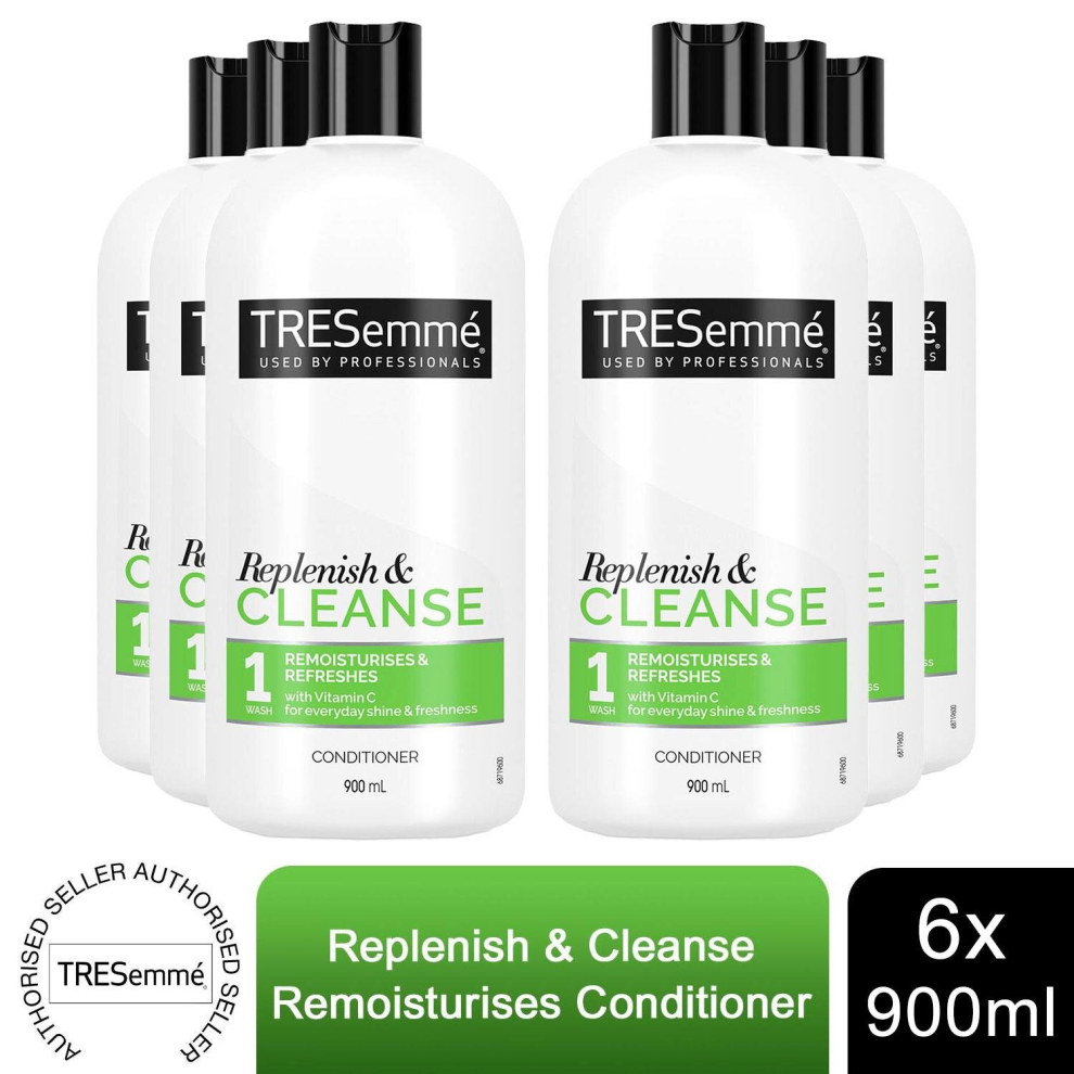 Tresemmé Tresemme Cleanse & Replenish Remoisturising Conditioner 900Ml, 6Pk