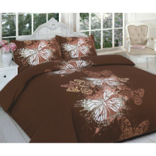 (Chocolate, King) Luxuries Design Butterfly Printed Duvet Cover