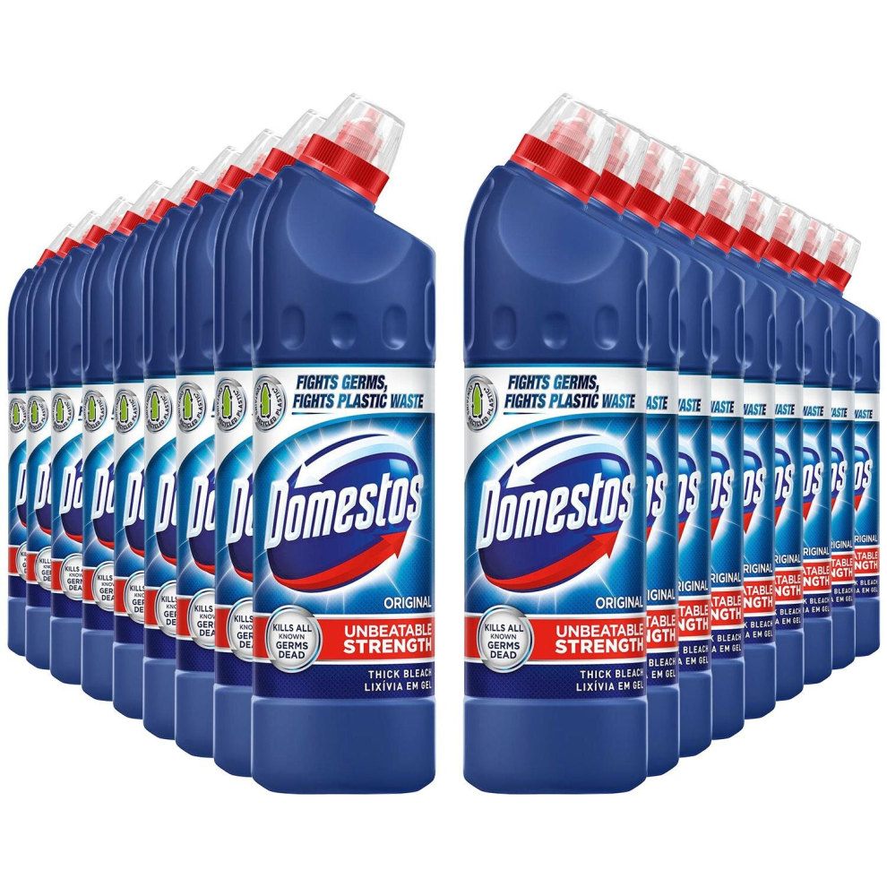 Domestos Unstoppable Strength Original Thick Bleach 750ml, 18pk