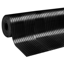 (2m x 2m) Rubber Flooring Matting - 3mm thick - Wide Ribbed - Workshop Garage Shed Van Non-Slip