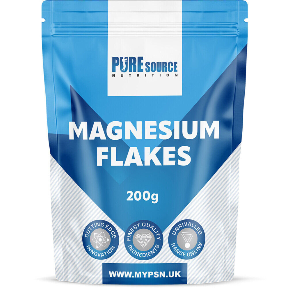 Pure Source Nutrition (200G) Magnesium Flakes Vegan Gluten Free Gmo Free Halal