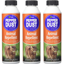 Pepper Dust Animal Repellent Deters Cats & Dogs from Fouling 225g X 3