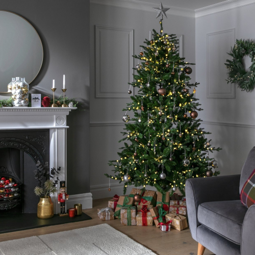 Habitat 6ft Pre lit Dewdrop Mixed Tip Christmas Tree 2
