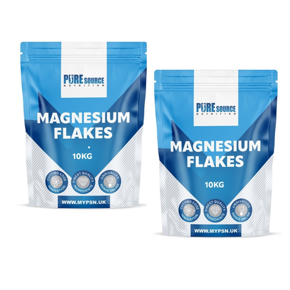 Pure Source Nutrition (20Kg) Magnesium Flakes Vegan Gluten Free Gmo Free Halal