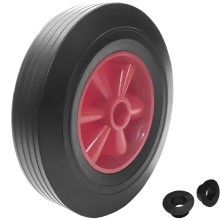 255mm solid sack truck trolley wheel wheelbarrow 10" with 16mm bore