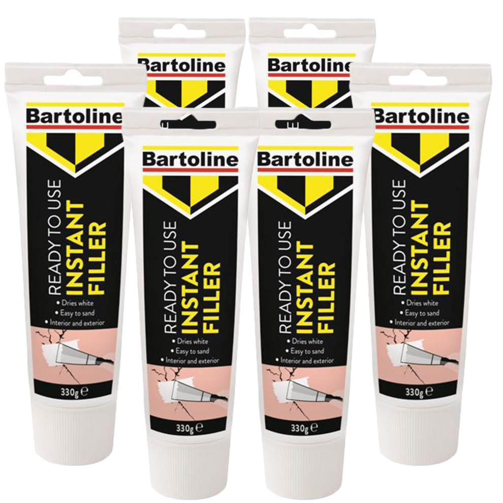 SOL 6pk 330g Bartoline Instant Filler White Wall Filler Ready Mixed