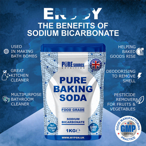 (1Kg X 3) Baking Soda Sodium Bicarbonate Food Grade Powder 1