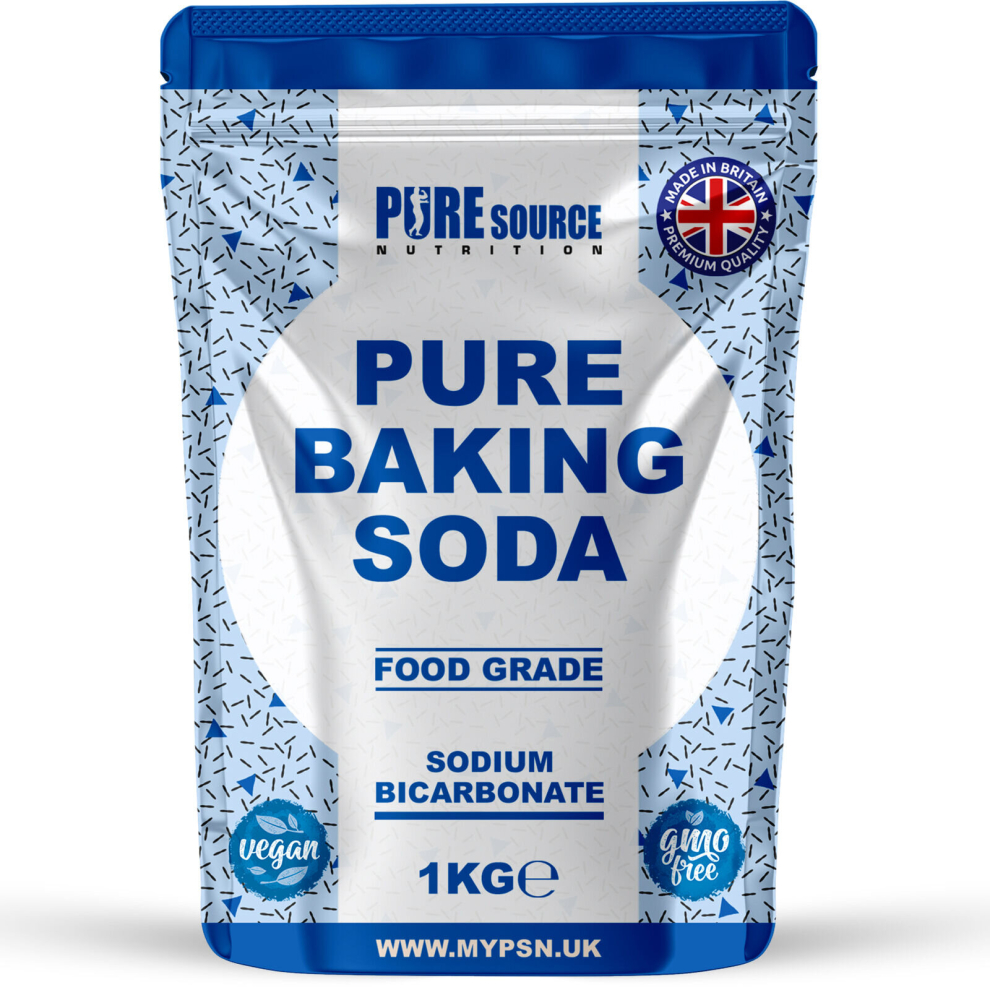 Pure Source Nutrition (1Kg) Baking Soda Sodium Bicarbonate Food Grade Powder