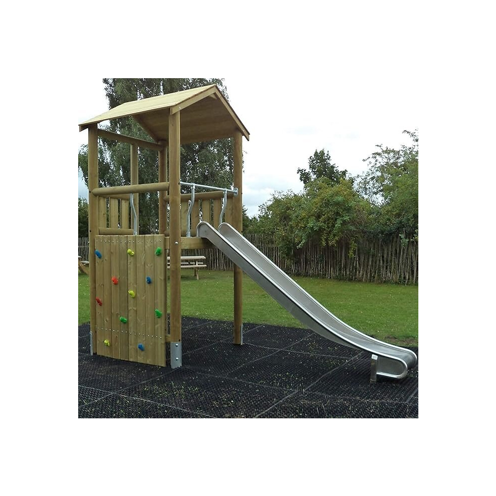 (1.5M X 1M X 16Mm) Playground Rubber Safety Grass Mat- For Childrens Swings, Slides, Trampolines Arkmat