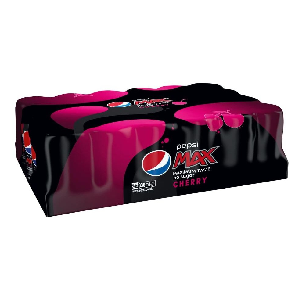 Pepsi Max Cherry, 330ml Can, Pack of 24 UK 