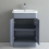 600mm Bathroom Curved Vanity Unit & Basin Sink Modern Storage Cabinet 4