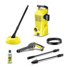 Karcher K2 Home Pressure Washer (1.673-524.0) - Ultra-Compact, Portable, 110 bar, 360 L/h, Includes Home Kit