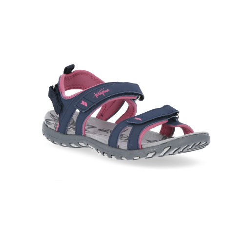 (4, Navy Dusty Rose) Trespass Womens Walking Sandals Lightweight Serac