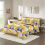 (Mustard, Super King) Elegant Printed Scott Geometric Duvet Set 1