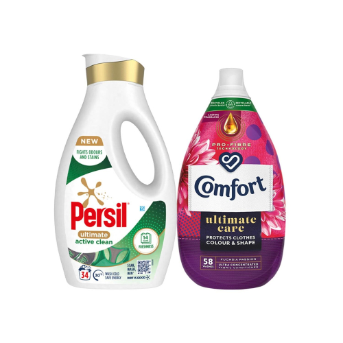 Persil Liquid Detergent 52W or 34W & Comfort Fabric Conditioner 58W on