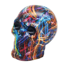Graffiti Small Money Box | Gothic Theme Skull | Supernova Pattern