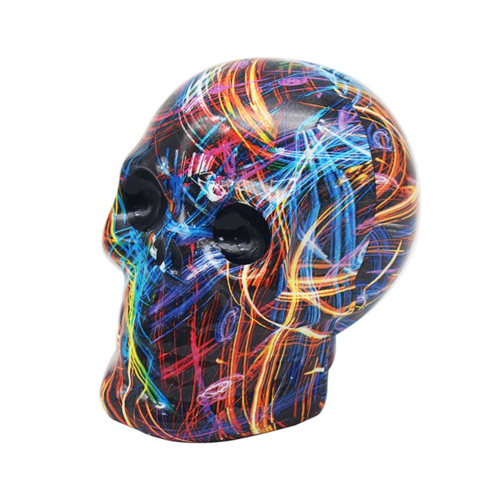 Lesser & Pavey Graffiti Small Money Box | Gothic Theme Skull | Supernova Pattern