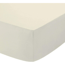 (Cream, King) Fitted Sheet 800 Thread Count 40 CM Deep Bed Fitted Sheet 100% Egyptian Cotton Hotel Quality