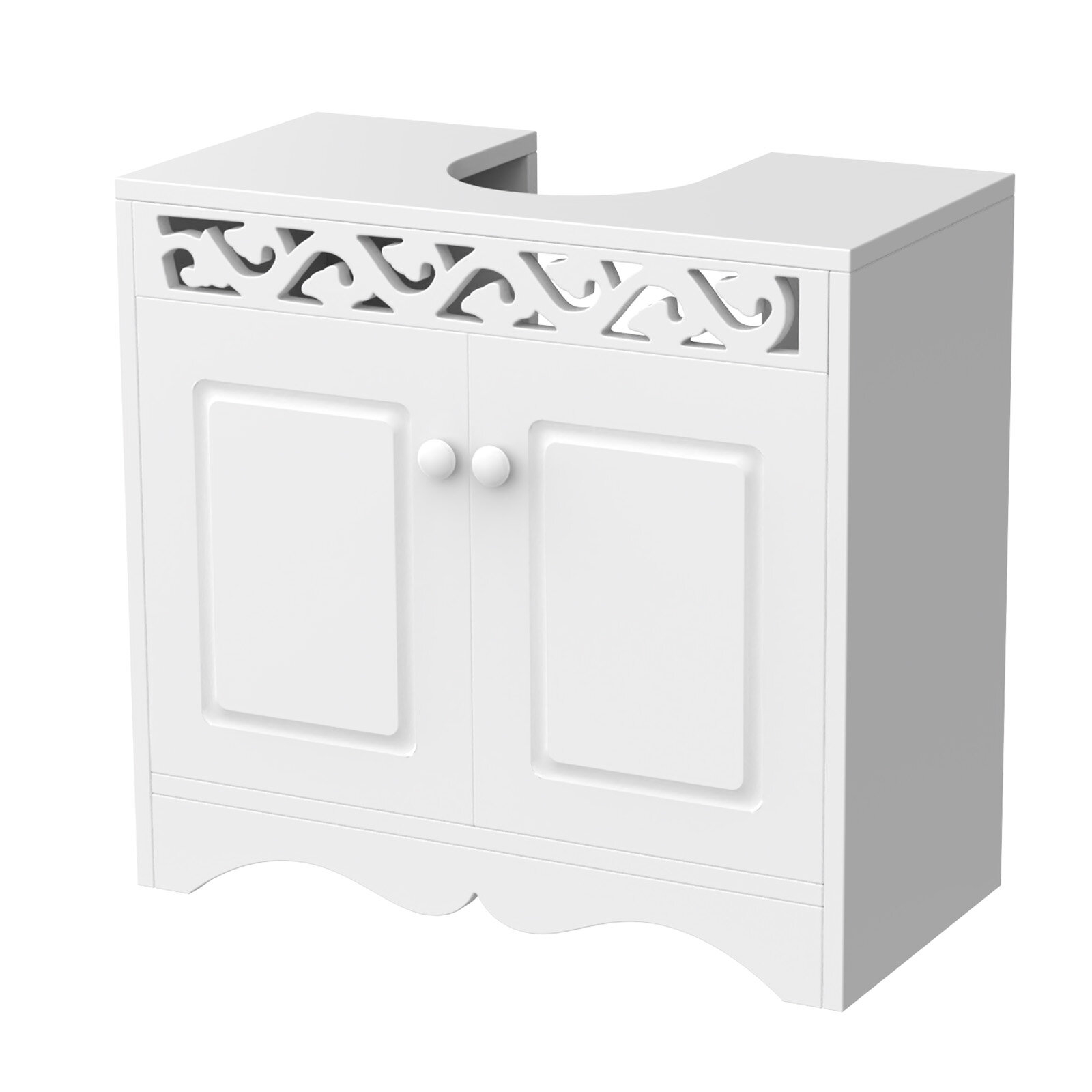 Full Pedestal Bathroom Sink Under Basin Unit Cupboard Storage