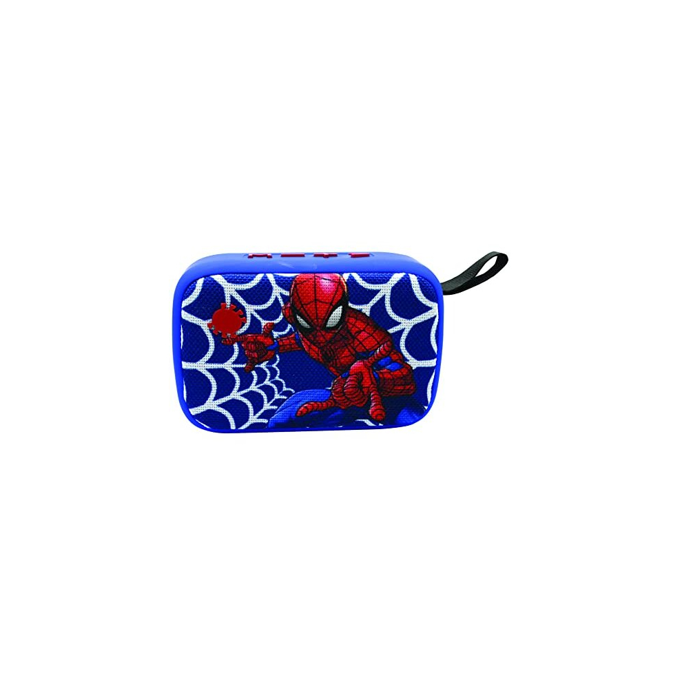Lexibook Marvel Spider-Man - Portable Bluetooth Speaker, Wireless, USB, SD card, Rechargeable battery, Blue/Red, BT018SP-image-OPC-PDFNY29-NEW