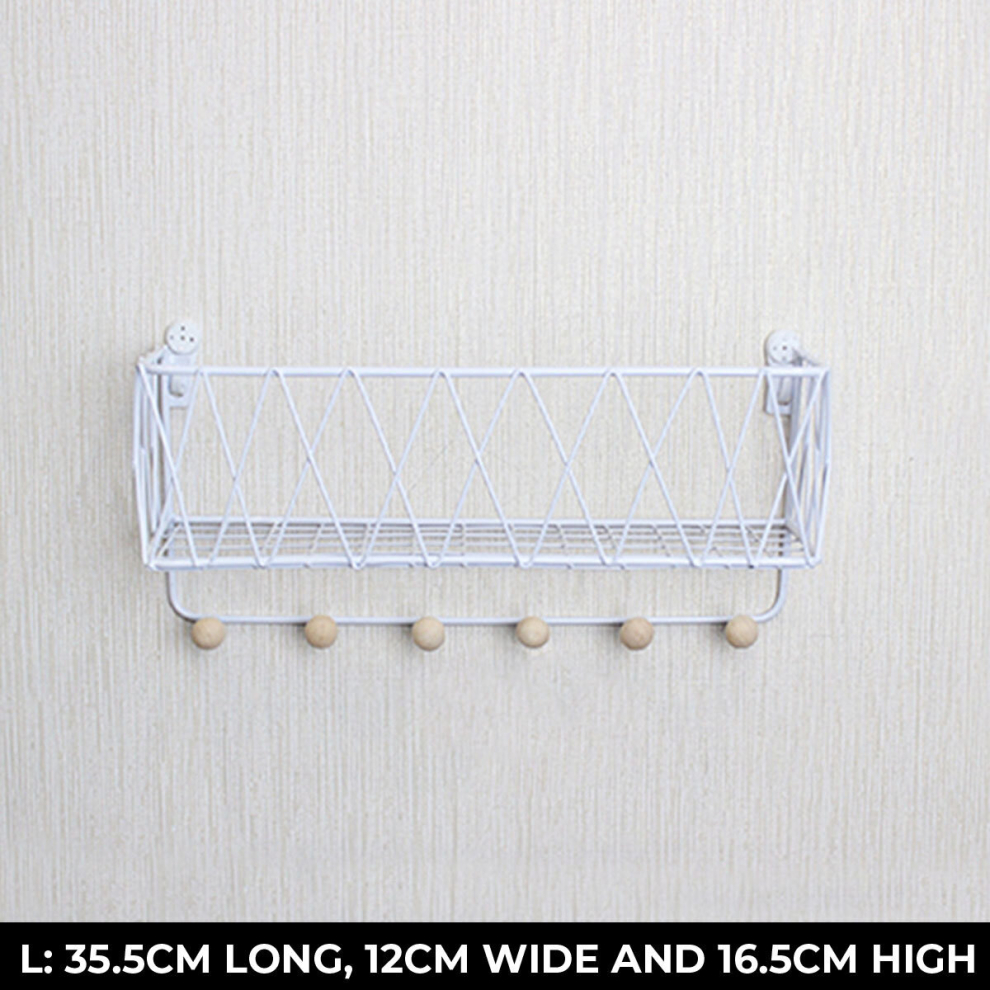 Bakeey Kitchen Rack Toilet Bathroom Wrought Iron  Storage Rack Hanging Basket