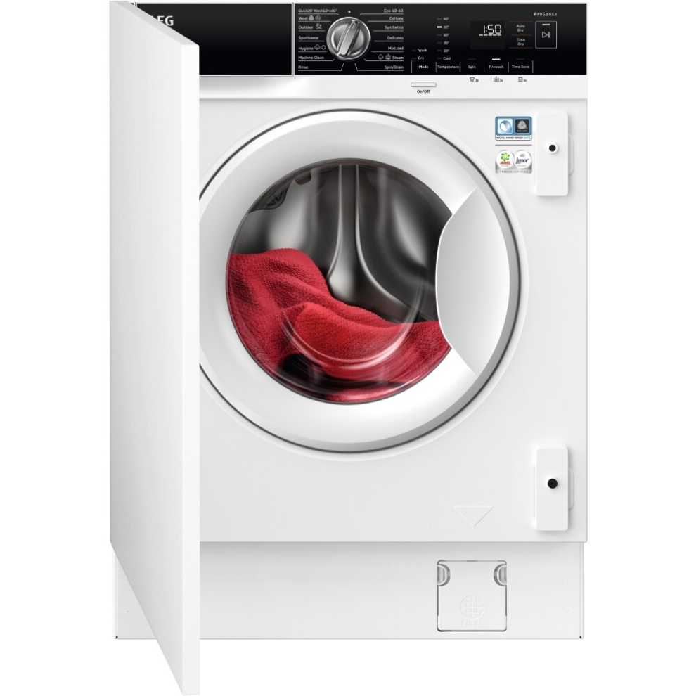 AEG L7WC84636BI Integrated Washer Dryer