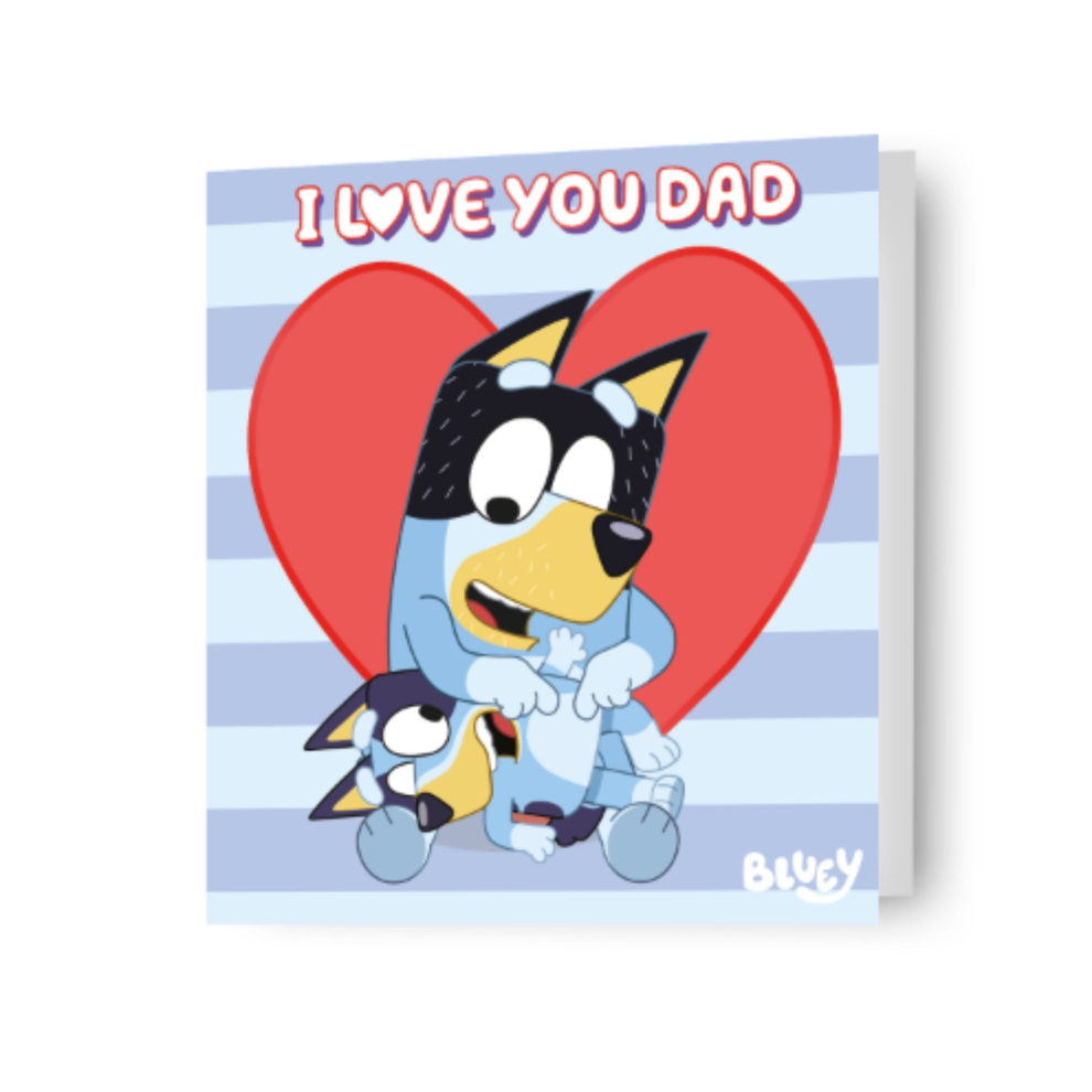Bluey "I Love You Dad" Father's Day Card