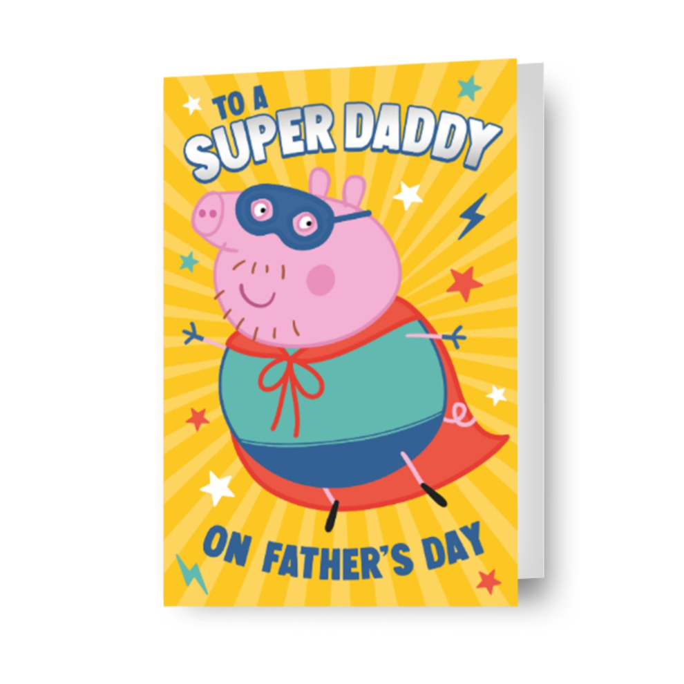 Peppa Pig Father's Day Card Super Daddy