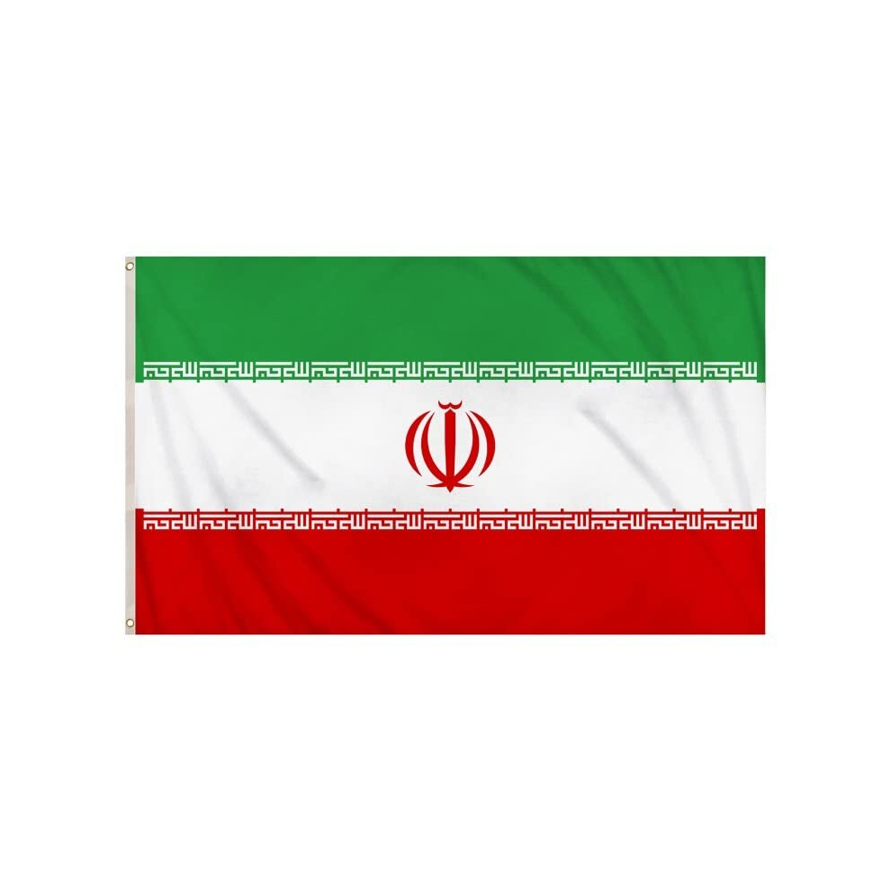 Bfcnmrown Iran 5Ft X 3Ft Tournament Supporter Flags With Eyelets For Hanging