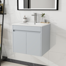 600mm Bathroom Vanity Unit & Basin Sink Wall Hung Storage Cabinet New