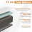 Casart 10 cm Double Size Gel Mattress Tri-fold Memory Foam Topper Cool 2