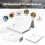Casart 10 cm Double Size Gel Mattress Tri-fold Memory Foam Topper Cool 8