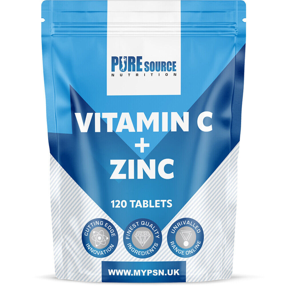 (120 Tablets) Vitamin C Zinc Sulphate Tablets Ascorbic Acid PSN