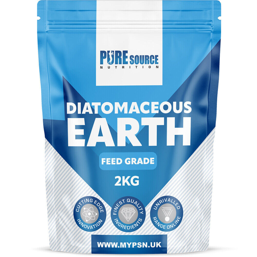 Pure Source Nutrition (2Kg) Diatomaceous Earth Feed Grade Red Mite Natural Psn