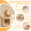 Casart 191 cm Cat Tower Multi-Storey Cat Tree Scratch Posts W/Condo & Top Perch 4
