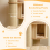 Casart 191 cm Cat Tower Multi-Storey Cat Tree Scratch Posts W/Condo & Top Perch 3