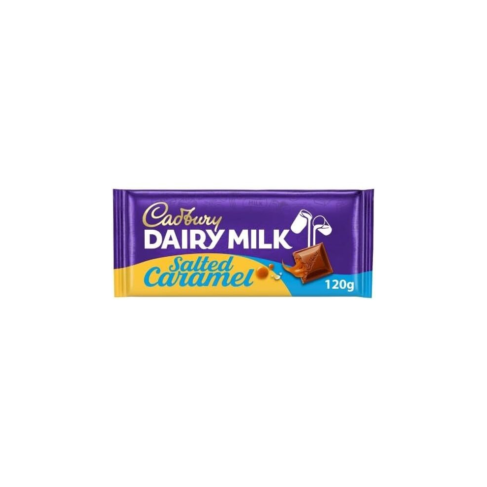Cadbury 3 X Dairy Milk Salted Caramel Chocolate Bar 120G
