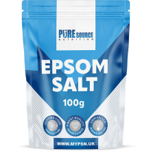 (100g) Epsom Salt Bath Salts Organic BP FCC Food Grade